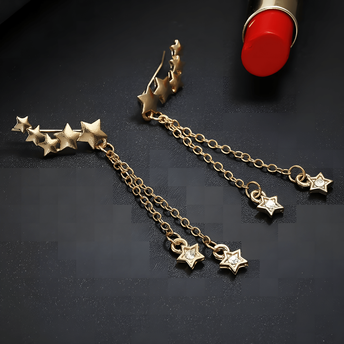 Trendy Star Tassel Chain Earring - Hanaya Store