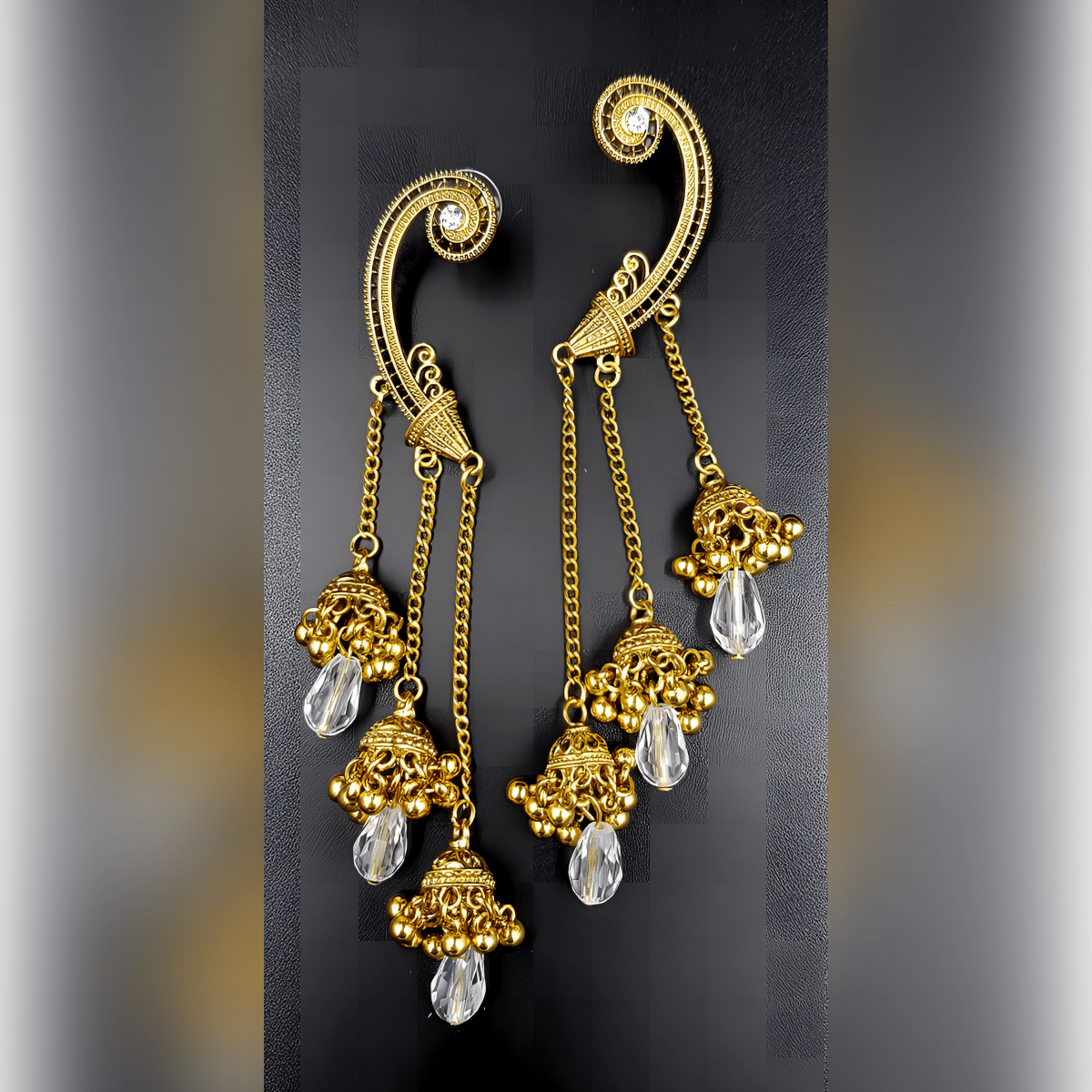 Trendy Tassel 3 Layered Classy Jewelry Earrings For Girls - Hanaya Store