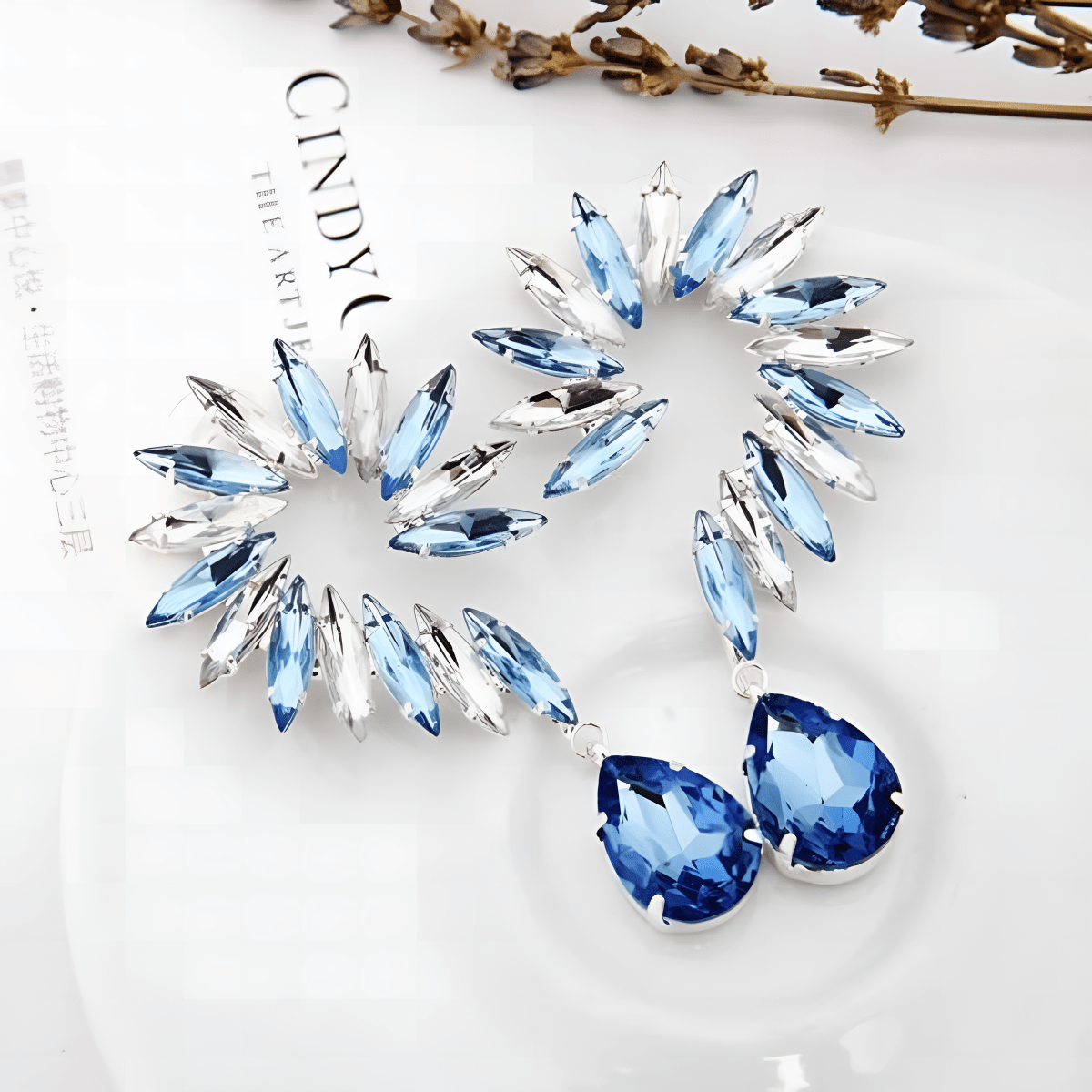 Trendy Tassel QuestionMarko Style Classy Crystal Earring - Hanaya Store