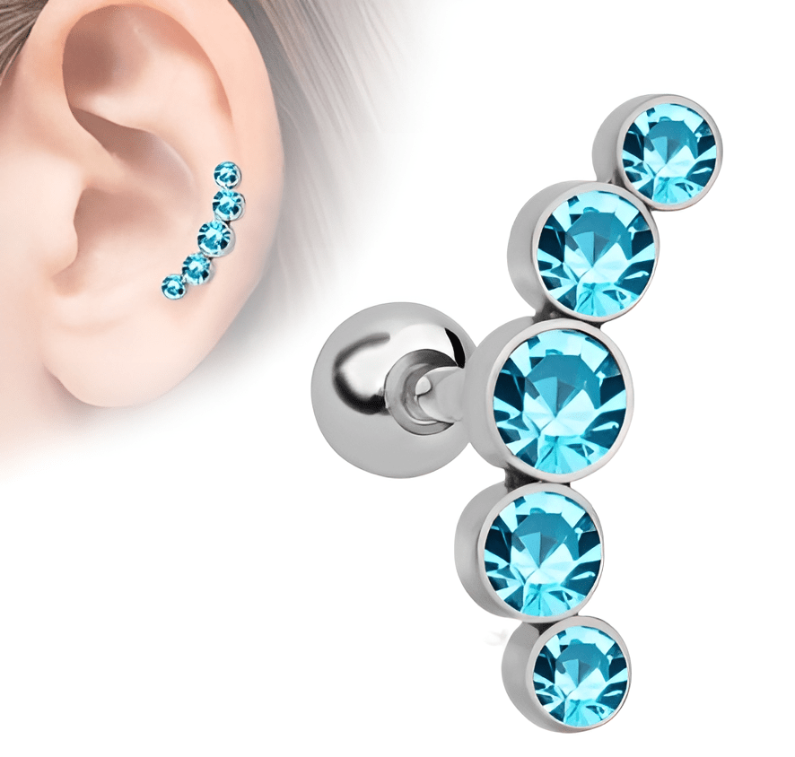 Turkish Rhinestone Earrings Bohemia Black Broken Stone - Hanaya Store