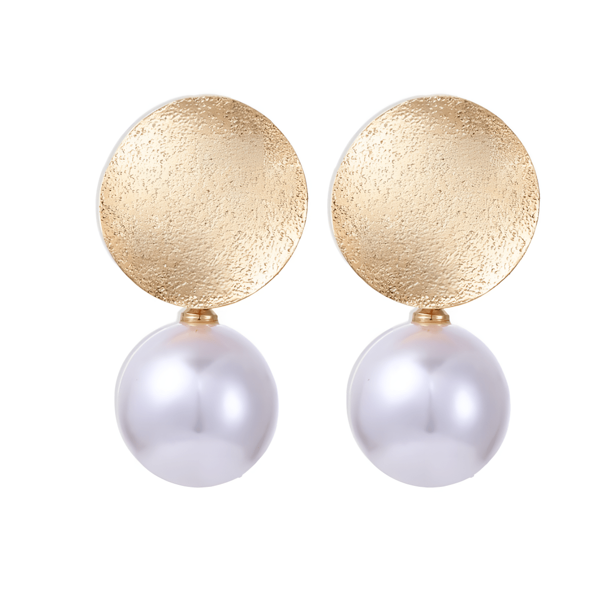 Unique Classy 2.5 cm Royal Pearl Trendy Fashionable Earrings - Hanaya Store