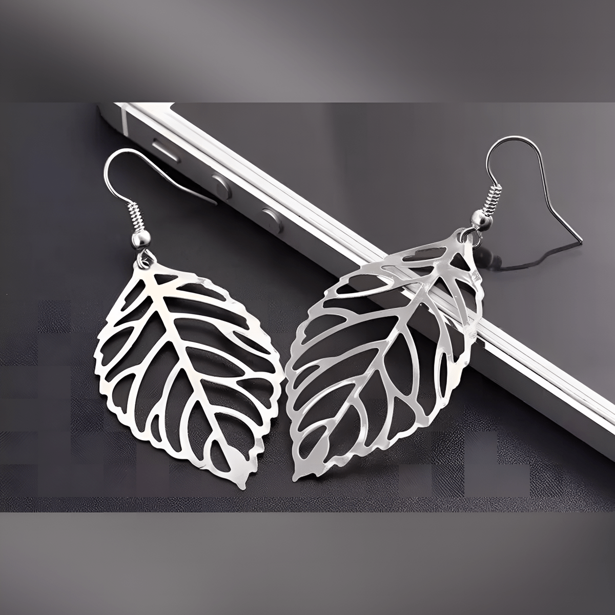 Unique Classy Leaf Lightweight Trendy Fashionable Earrings for Girls – Korean Style Jewelry - Hanaya Store
