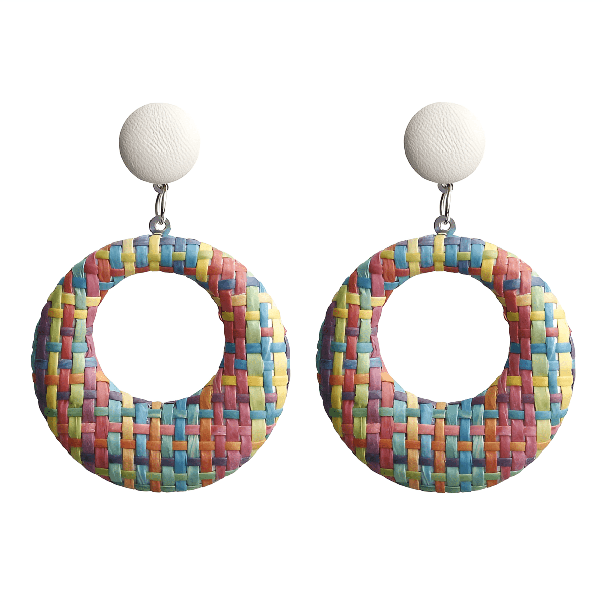 Unique Classy Round Golden Wrapping Royal Trendy Fashionable Earrings - Hanaya Store